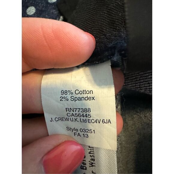 J. Crew Womens Toothpick Dot Jeans Size 29 Ankle - Picture 5 of 5